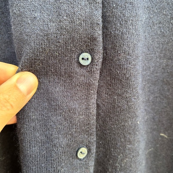 Jacadi Navy Wool Cotton Cardigan, size Youth 10 - Picture 3 of 8